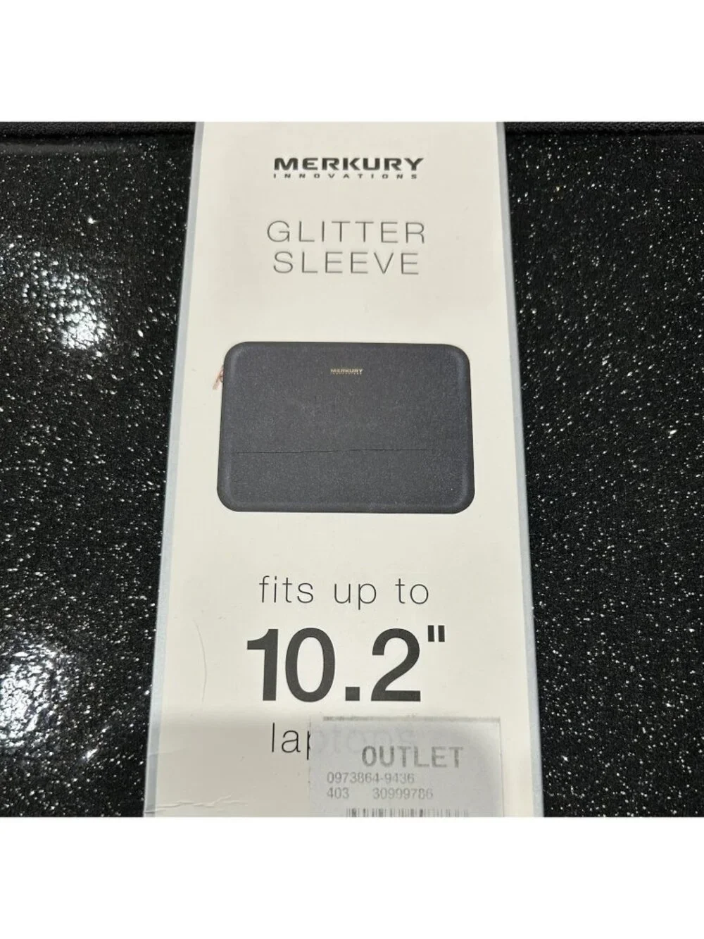 Merkury Innovations Glitter Laptop Sleeve 10.2